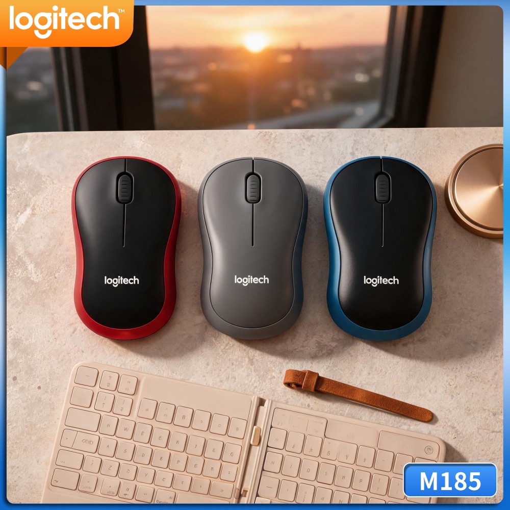 Electronics And Gadgets Ce - เมาส์คอมพิวเตอร์ Logitech M185 ความถี่ 2.4GHz ความละเอียด