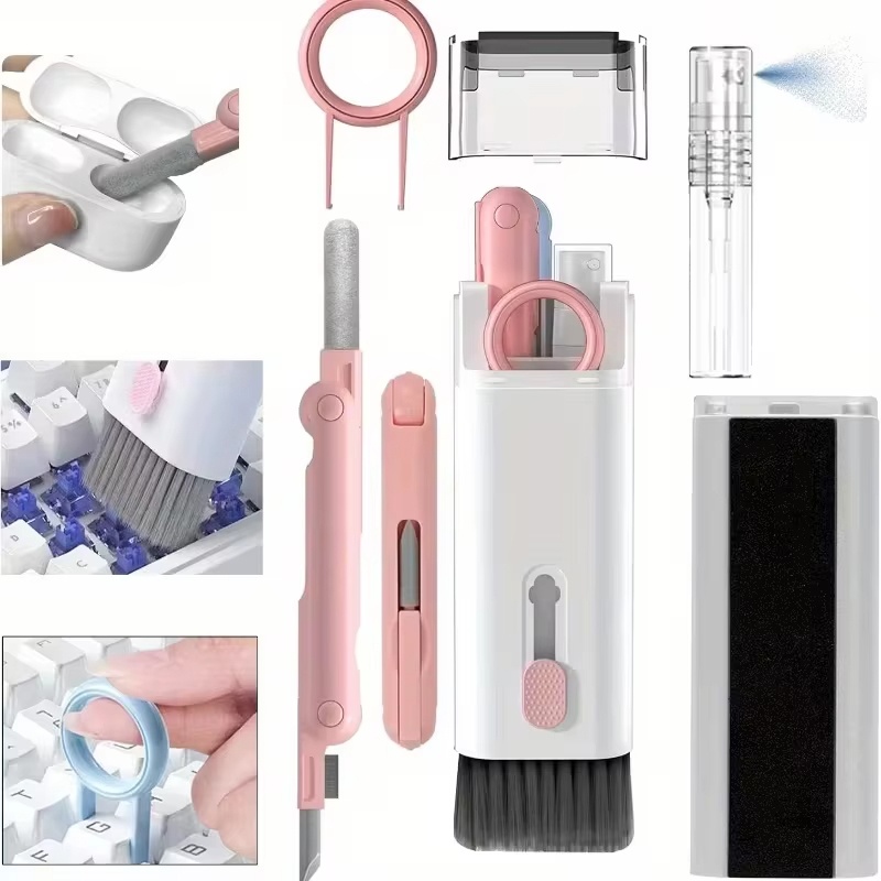 Smart Pen Digital - ชุดแปรงทำความสะอาดหูฟัง 7 in 1 พร้อมปากกาทำความสะอาดคีย์บอร์ด ที่ดึงปุ่มคีย์บอร์ด