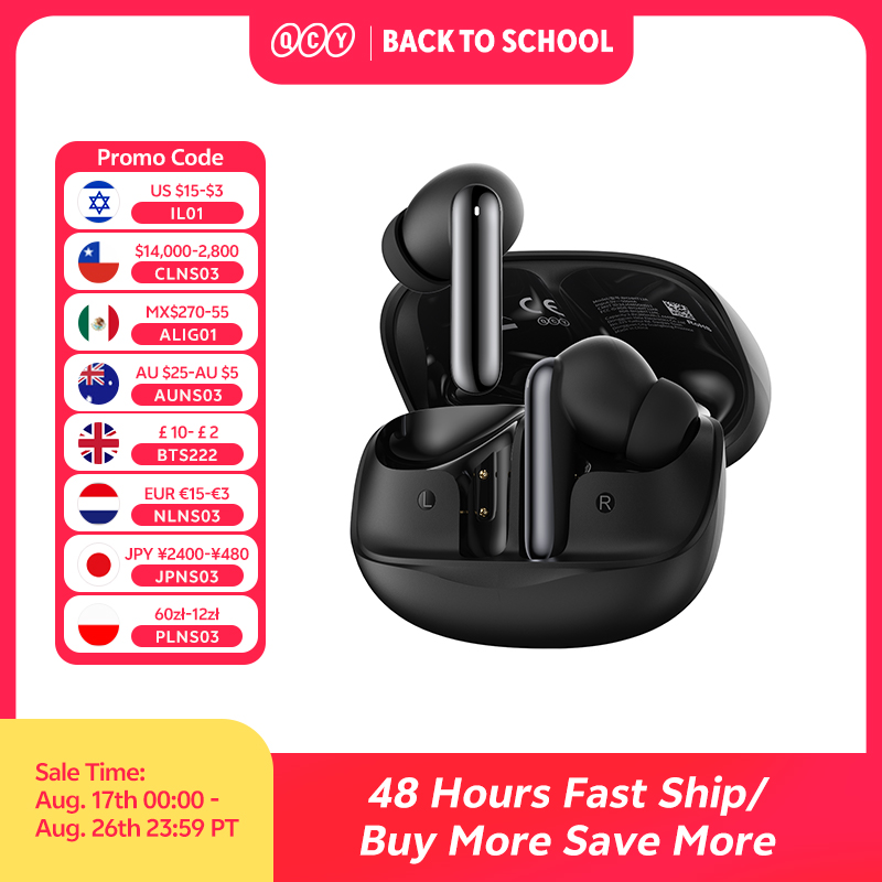 Earbuds Anc Wireless - QCY Melobuds N50 ANC หูฟังไร้สายบลูทูธ 5.4