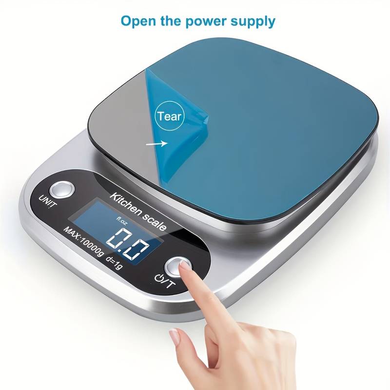 Electronics Stuff - เครื่องชั่งครัวความละเอียดสูง 10กก. เครื่องชั่งอิเล็กทรอนิกส์สำหรับชั่งอาหาร เครื่องประดับ เบเกอรี่ อเนกประสงค์