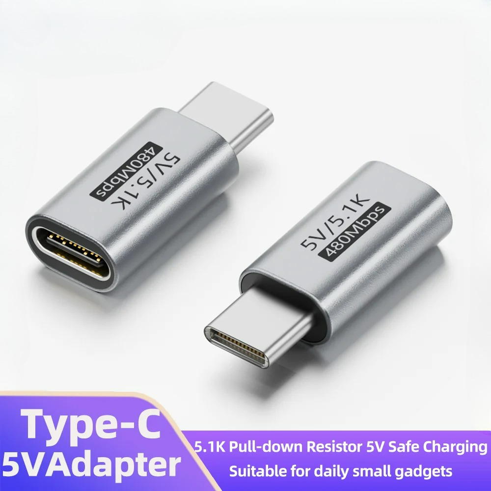 Electronics And Gadgets C - USB-C 5.1K ตัวต้านทานไฟฟ้า อะแดปเตอร์ชาร์จ ปลอดภัย 5V