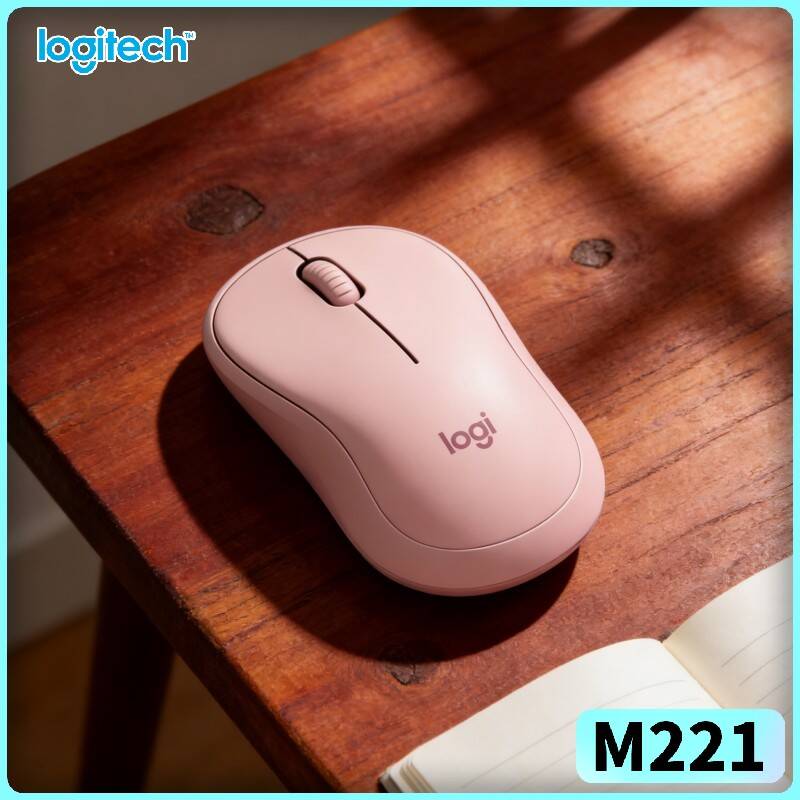 Electronics And Gadgets Ce - เมาส์ออปติคอลไร้เสียง Logitech M221 - ดีไซน์บางเฉียบ, ระยะการเชื่อมต่อ