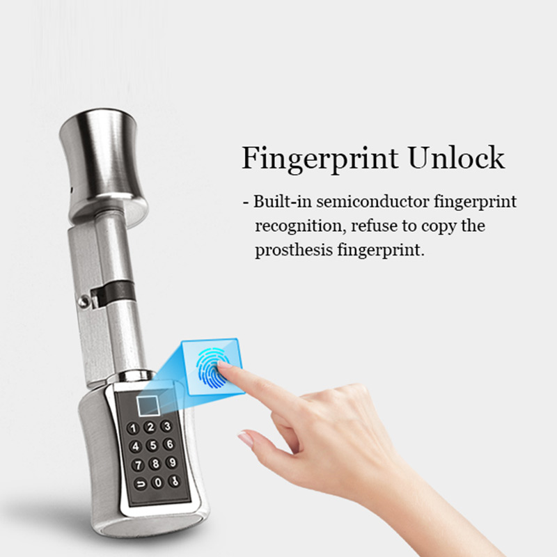 ลายนิ้วมือสมาร์ทกระบอกล็อครหัส - Unique Electronics Gadgets บทวิจารณ์และราคา