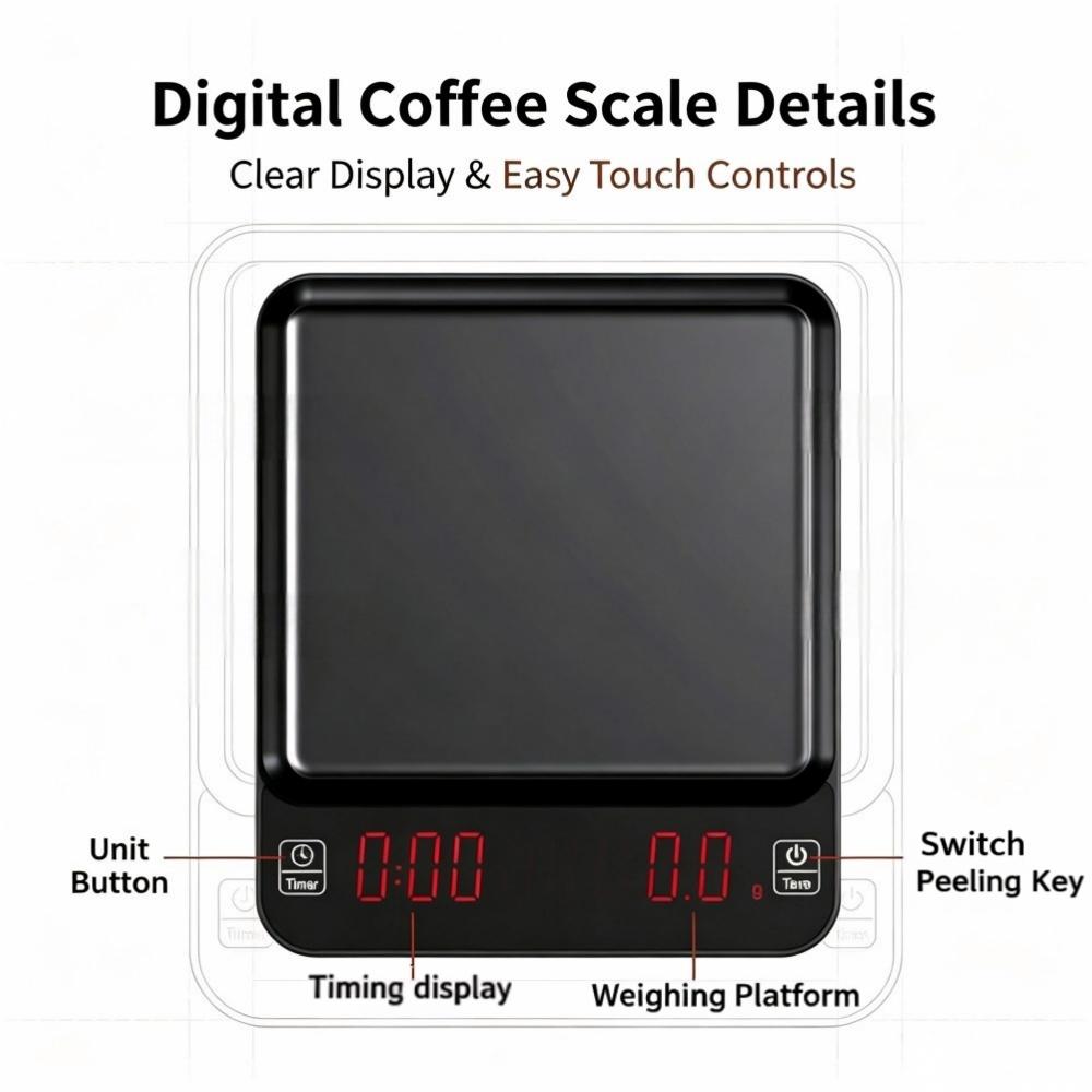 เครื่องชั่งกาแฟดิจิตอลความแม่น - Electronics & Gadgets Beginning With D บทวิจารณ์และราคา