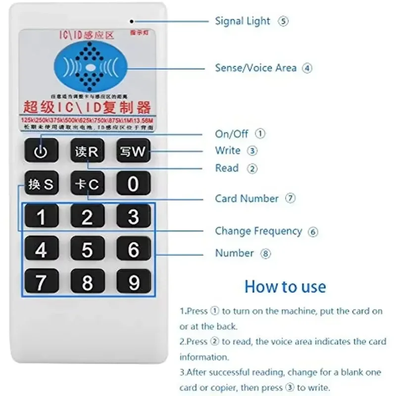 เครื่องคัดลอก RFID 125khz ID 1 - Nfc Tag Programmable บทวิจารณ์และราคา