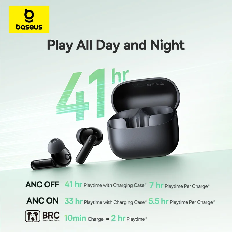 Baseus Bass EP10/BP1 NC -43dB  - Earbuds Anc Wireless บทวิจารณ์และราคา